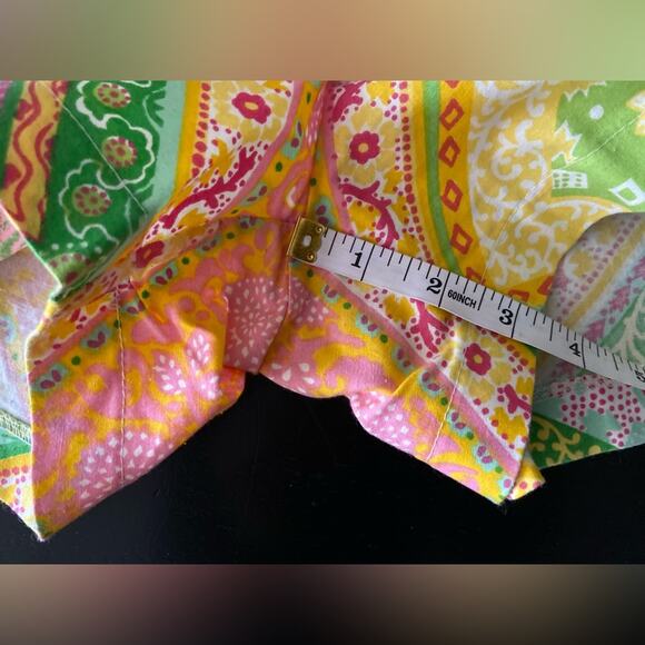 LIDI Colorful Spring Floral Patchwork Shorts sz 10 - Picture 11 of 11